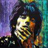 Keith Richards - Looking Back at 79, 24” x 24”, acrylic on canvas

