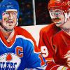 Battle of Alberta (Mark Messier and Lanny McDonald)
30" x 48", acrylic on gallery canvas