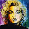 Psychedelic Marilyn, 24" x 24", acrylic on canvas