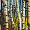 SEED Trees, 16" x 40", acrylic on gallery canvas