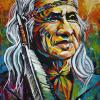 Chief Dan George (2023), 16" x 24", acrylic on canvas