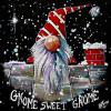 Gnomie - 2023 Christmas Gnome No 12, 12" x 12", acrylic on canvas
