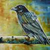 Nevermore (raven), 18" x 24", acrylic on canvas