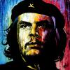 Psychedelic Che, 24" x 24", acrylic on canvas