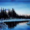 Winter Serenity, 24" x 36", acrylic on canvas