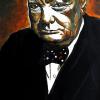 Winston Churchill (2023), 18” x 36”, acrylic on canvas