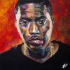 Nas, 20" x 20", acrylic on canvas