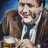 George Wendt, 16" x 20", acrylic on canvas
