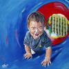 Lucas, 16" x 16", acrylic on gallery canvas