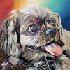 Rusty, 12" x 12", acrylic on gallery canvas