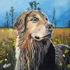 Finn (2025), 12" x 12", acrylic on gallery canvas