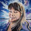 Mona Ikert, 24" x 24", acrylic on gallery canvas