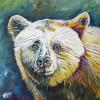 Spirit Bear (Creativity Camp), 24" x 24", acrylic on repurposed canvas