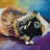 Nugget the Guinea Pig, 16" x 20", acrylic on gallery canvas