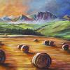 Harvest in the Foothills, 24" x 36", acrylic on gallery canvas