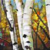 Fall Kaleidoscope, 10" x 30", acrylic on canvas