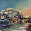 Erratic Seasons, 16" x 40", acrylic on gallery canvas