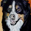 Lucy the Bernese, 12" x 16", acrylic on gallery canvas