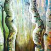 Enchanted Trees No. 2, 18” x 48”, acrylic on gallery canvas