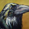 Edgar the Raven, 20" x 30", acrylic on canvas