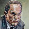 Robert Duvall as Tom Hagen, 18" x 18", acrylic on canvas