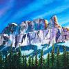Castle Mountain, 24” x 36”, acrylic on canvas