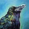 Allan the Raven v. 2, 18" x 24", acrylic on gallery canvas