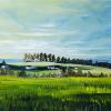 Farm Memories (near Edson), 12" x 24", acrylic on gallery canvas