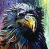 Richard - Psychedelic Raven No. 2, 24" x 24", acrylic on canvas