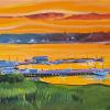 The Birthplace of New Scotland, Pictou Landing Wharf, Nova Scotia, 12" x 36", acrylic on gallery canvas