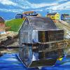 Peggy's Cove Harbour, 12" x 36", acrylic on gallery canvas