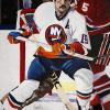 Bryan Trottier (2023), 36" x 48", acrylic on canvas