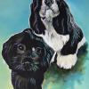 Milo and Maddie, 24" x 36", acrylic on gallery canvas