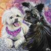 Huey and Webbie, 20" x 20", acrylic on gallery canvas