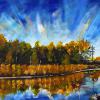 The Turning, 16" x 40", acrylic on gallery canvas