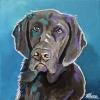 Harley, 12" x 12", acrylic on gallery canvas
