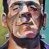 Frankenstein Monster No. 10, 15" x 30", acrylic on gallery canvas