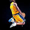 Taking the Leap (Kobe Bryant)
20" x 40", acrylic on canvas