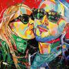 James and Orlanda, 12" x 12", acrylic on canvas