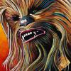 Chewbacca, 16" x 24", acrylic on canvas