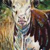 Okotoks Cow, 12" x 16", acrylic on canvas