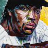 Ice Cube, 18" x 36", acrylic on canvas