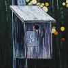 Birdhouse C35, 12" x 16", acrylic on canvas