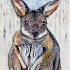 Wallaby, 18" x 24", acrylic on canvas