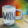 Awaken, 11" x 14", acrylic on canvas