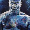 Tyson in Blue, 30" x 40", acrylic on canvas
