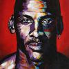Michael Jordan, 20" x 30", acrylic on canvas