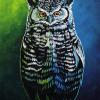 Great Horned Owl, 14" x 18", acrylic on canvas