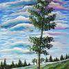 Kananaskis Leaning Tree No. 2, 16" x 24", acrylic on canvas