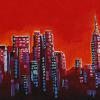 New York State of Mind, 12" x 36", acrylic on canvas 